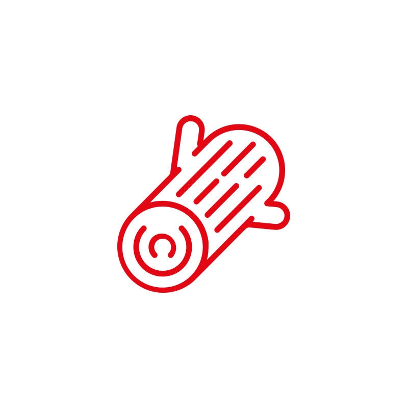 Pictogramm Baumstamm Nachhaltigkeit